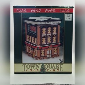 Coca-Cola Town Square Collection City Hall Christmas Village